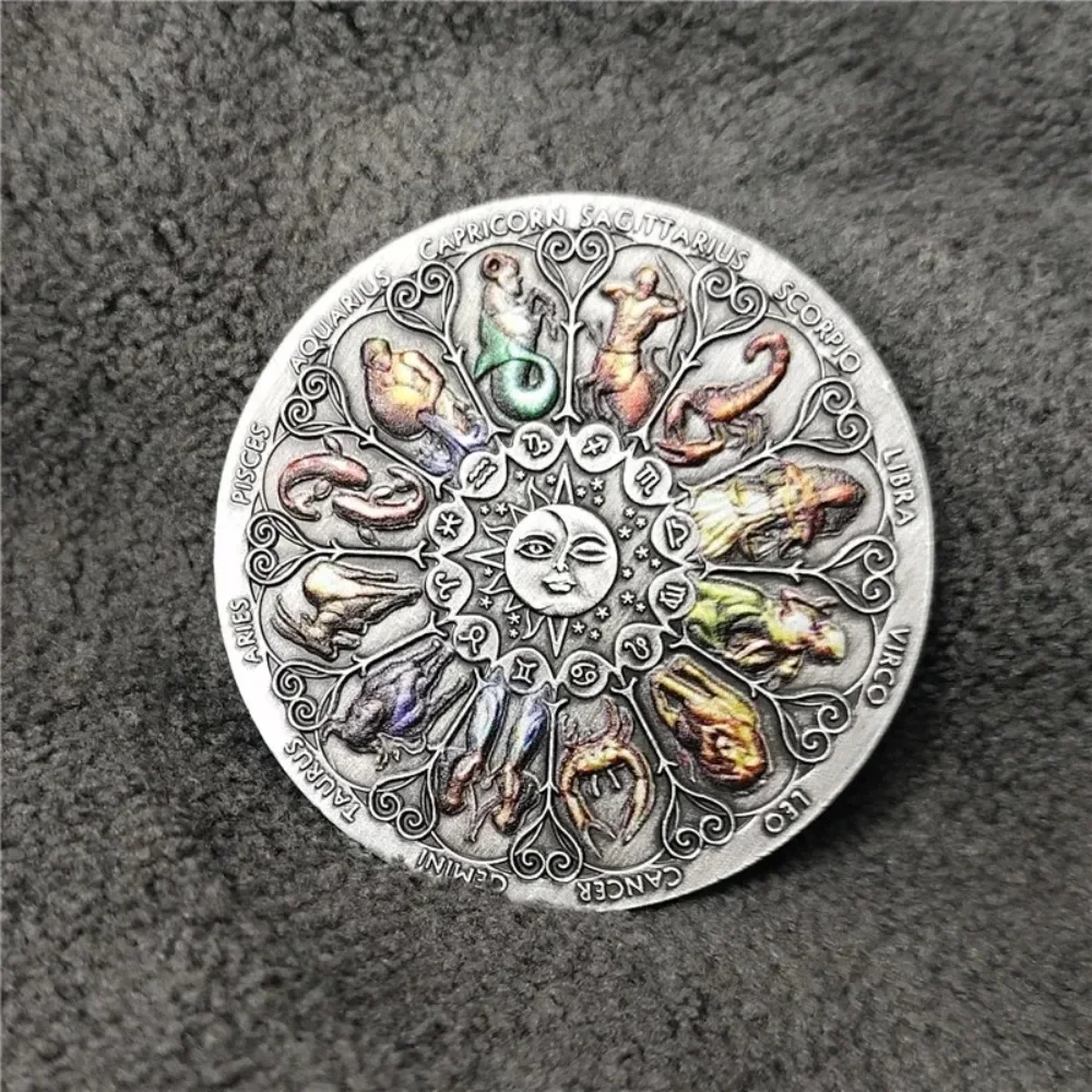 Commemorative Coin Constellation Twelve Lucky Goddess Guardian 1/2PCCS