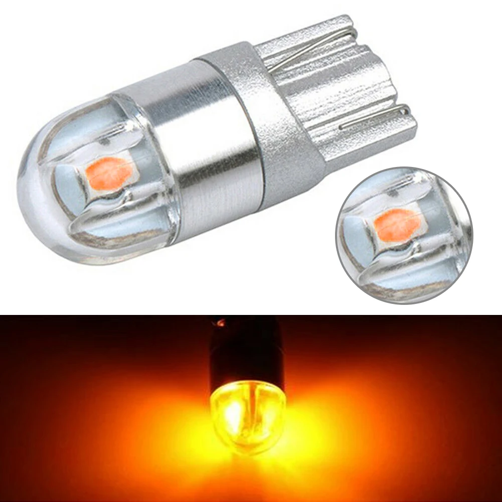 

1x T10 2SMD 3030 W5W 194 168 Φ номерной знак для чтения, боковая лампа DRL, янтарные универсальные аксессуары для автомобильного освещения