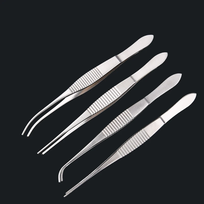 

Fat Extraction Forceps Stainless Steel Eye With Teeth Horizontal Double Eyelid Cosmetic Tweezers