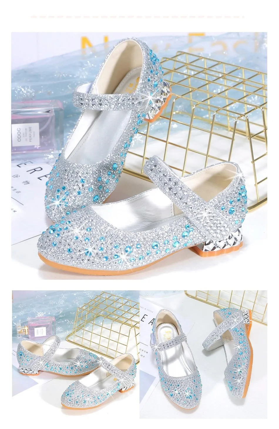 Ariel Mermaid Princess Shoes for Kids, Elsa