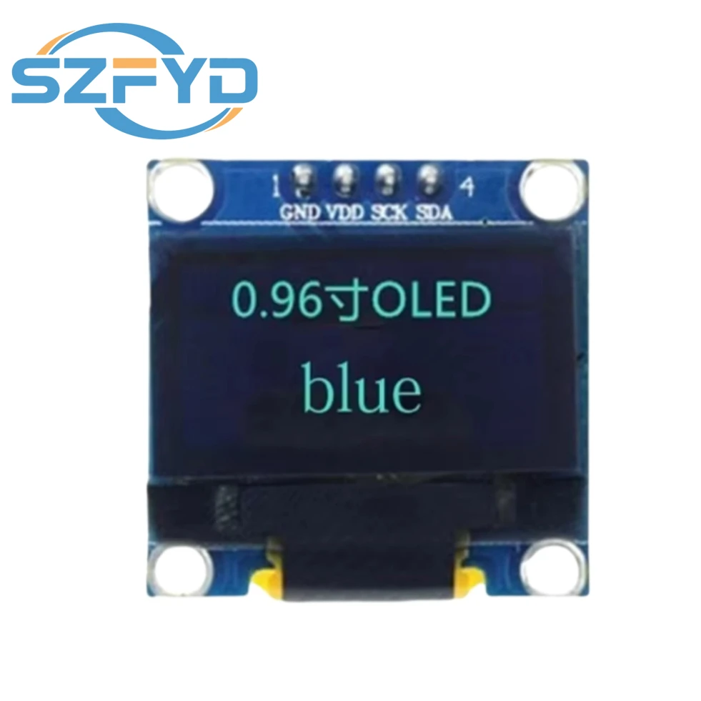 0.96 inch IIC Serial Yellow Blue White OLED Display Module 128X64 I2C SSD1306 12864 LCD GND VCC SCL SDA 0.96