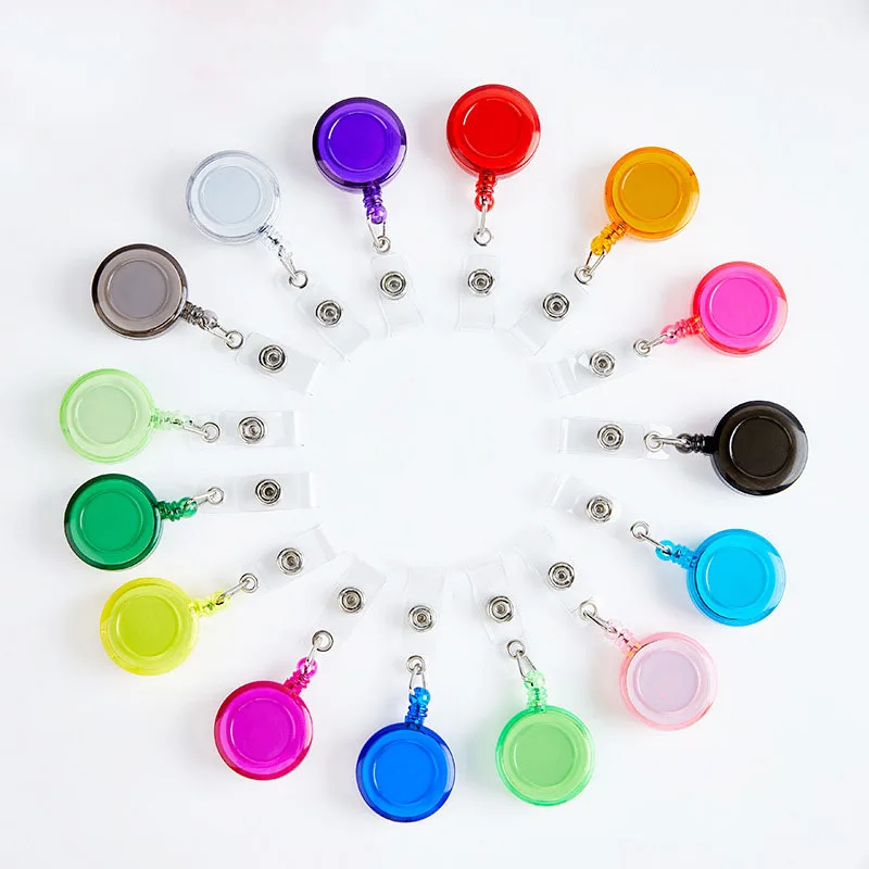 Fashion Women Men Card Holder Clip Retractable Badge Reel Nurse Doctor  Student Exhibition ID Card Clips Badge Holder