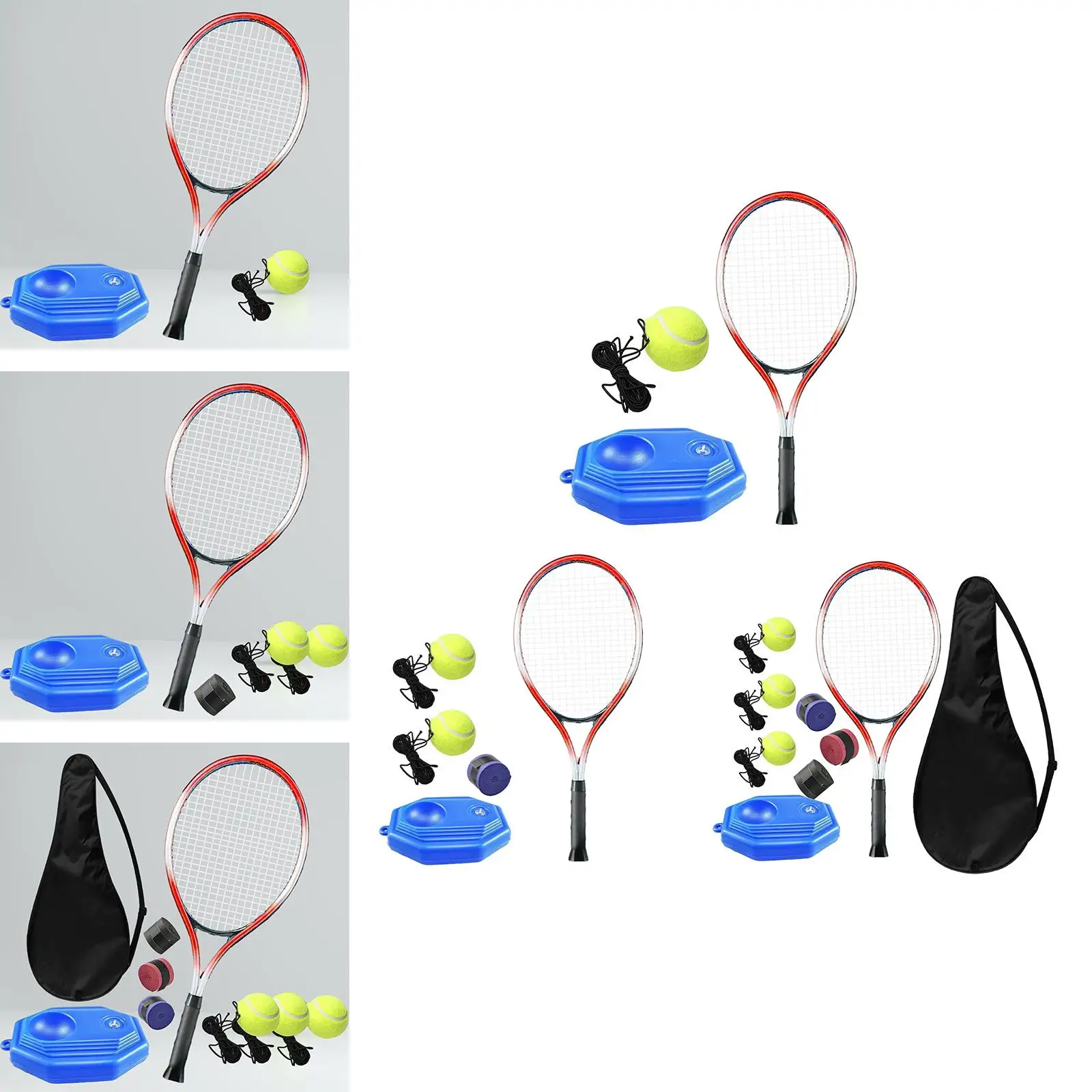 tennis trainer tennis accessories tennis trainer rebound ball solo training equipment for beginners exercise single player self practice for park garden backyard
