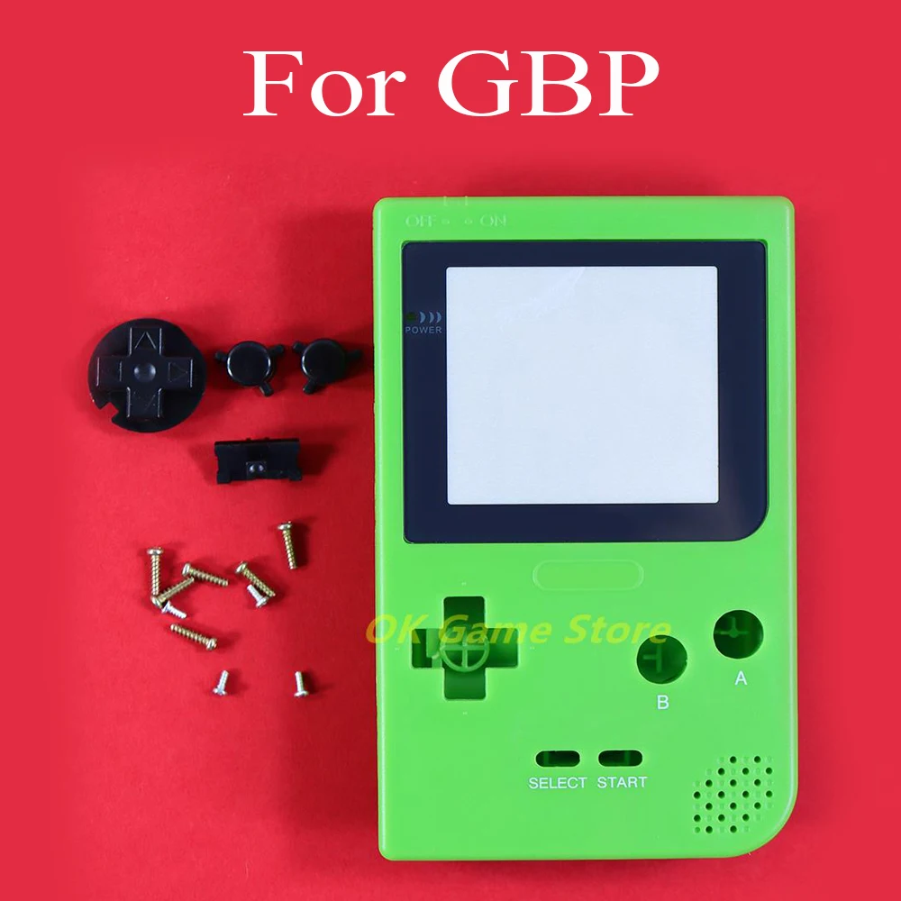 1Set Per Gbp Set Completo Custodia Shell Cover Case Con Kit Pulsanti Pad In Gomma Per Gameboy Pocket Gbp Shell Case