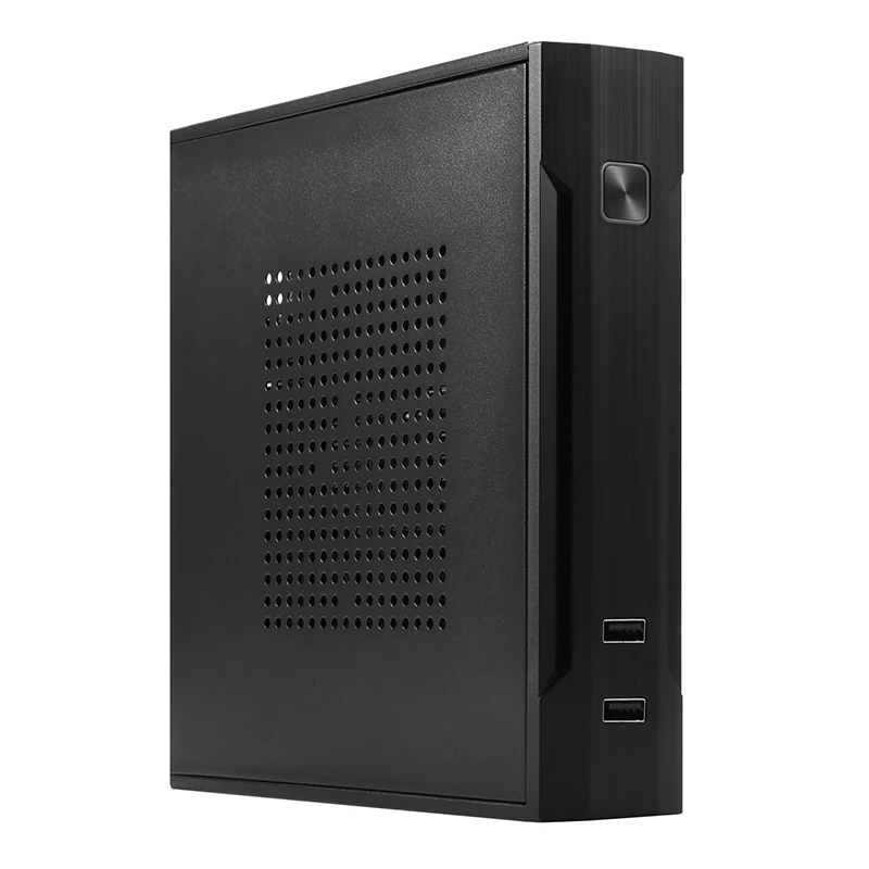 SKTC TX01 미니 미니 케이스, 얇은 itx 케이스, 무소음 산업 제어 핸드헬드 컴퓨터 미니 세미 하이 백 마운트