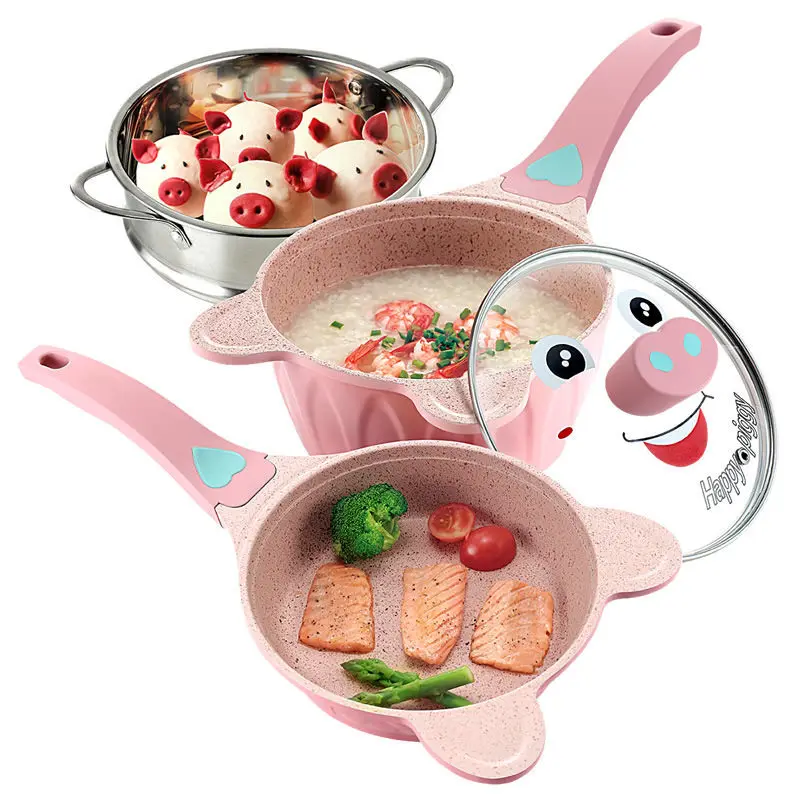 

Детская пищевая добавка, Кастрюля со звуком и аналогичным изображением, Детская молочная кастрюля, кастрюля для супа, кастрюля для омлета, камень майфана, без дыма