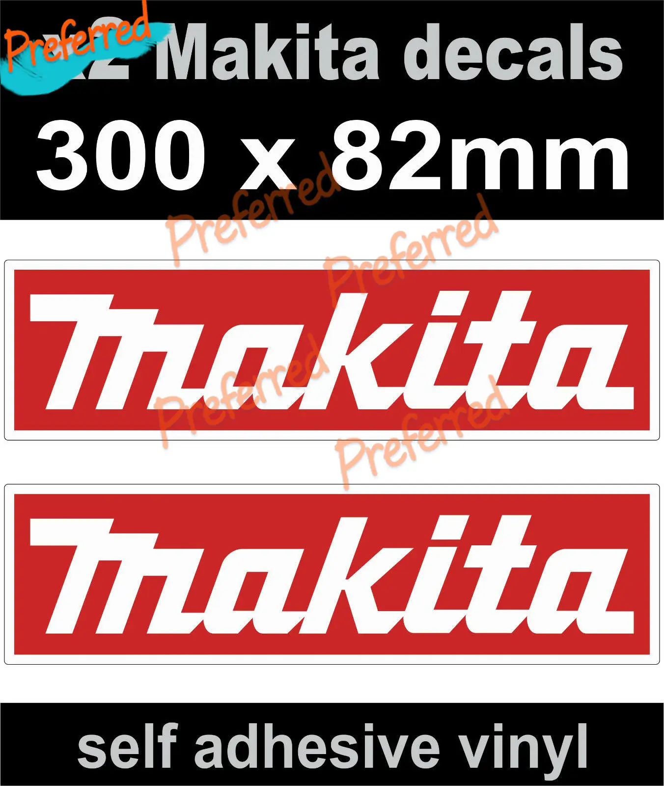 Высококачественная наклейка для 2 инструментов Makita на мотоцикл автомобиль