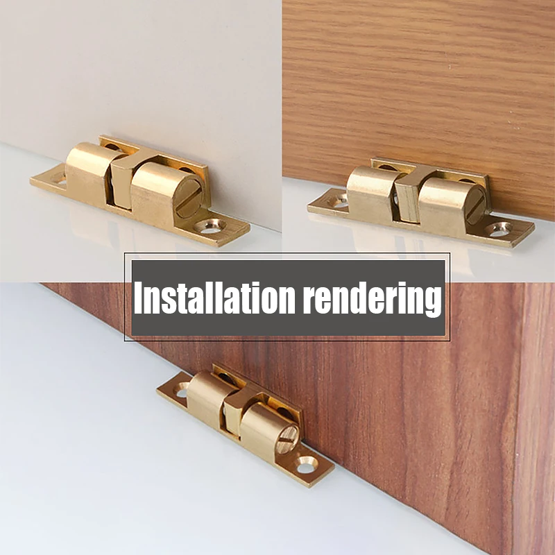 40-70mm Brass Cabinet Door Catches Adjustable Double Spring Steel Ball Catch Furniture Door Latch Stoppers 1PCS,magnetic cabinet catches,door catches,magnetic cabinet latches,cabinet door latch,door stops,cabinet door stop