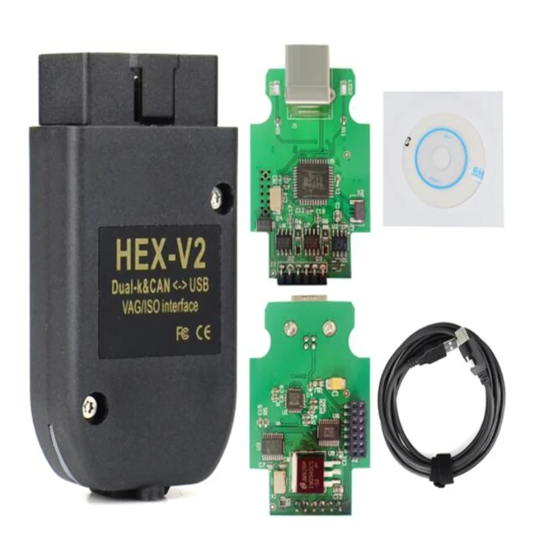 

V2 VAG-X2 22.3 CAN USB ATMEGA162+16V8+FT232RQ Multi-Language