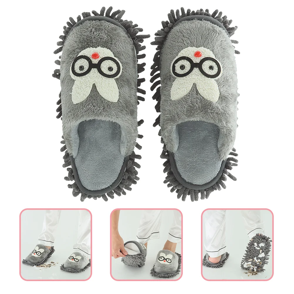 

Mop Slippers Detachable Wipe The Floor Household Mopping Chenille Sweeping for Washable