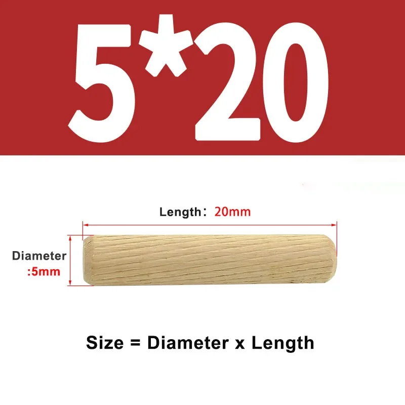 M5 M6 M8 M10 M12 wooden dowel cabinet drawer round groove wood craft dowel rod set furniture accessories