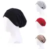 Satin Lined Sleep Cap Slouchy Beanie Slap Hat Soft Elastic Band Nightcap Hair Care Hats Wrap Head Bonnet 1
