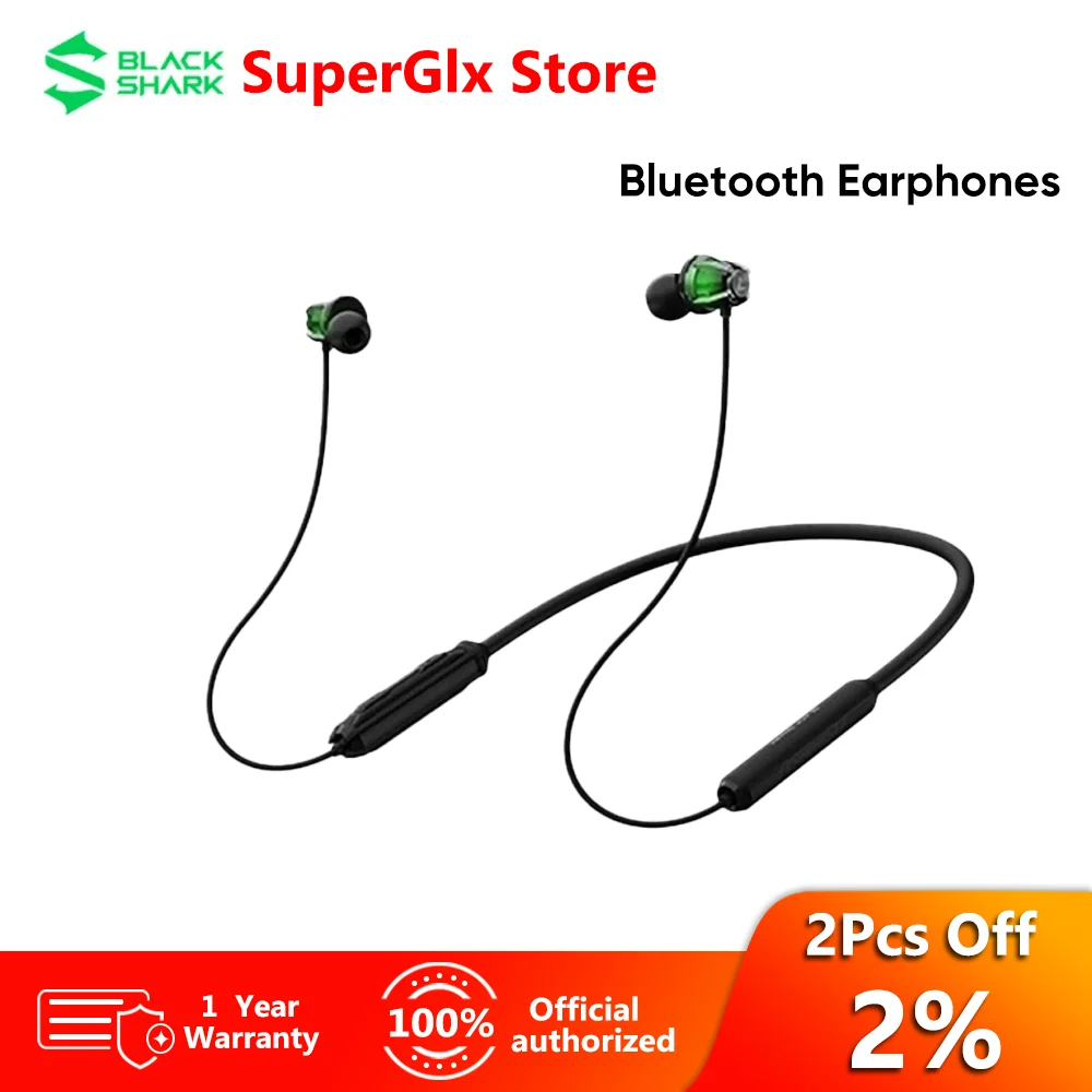 Black Shark Bluetooth Earphones 2 with HiFi Sound Wireless Bluetooth