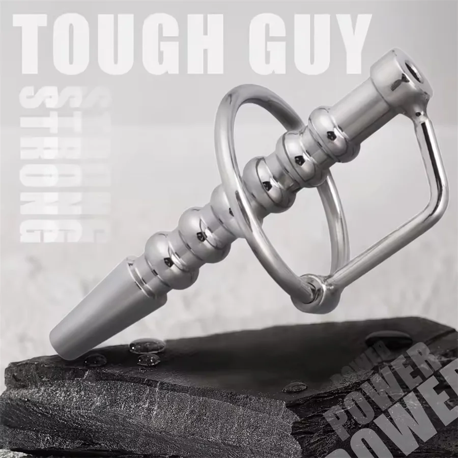 Stainless Steel Penis Plug Cock Ring Hollow Urethral Catheter Dilator Sound Horse Eye Stick Urethral Plug Sex Toy Men