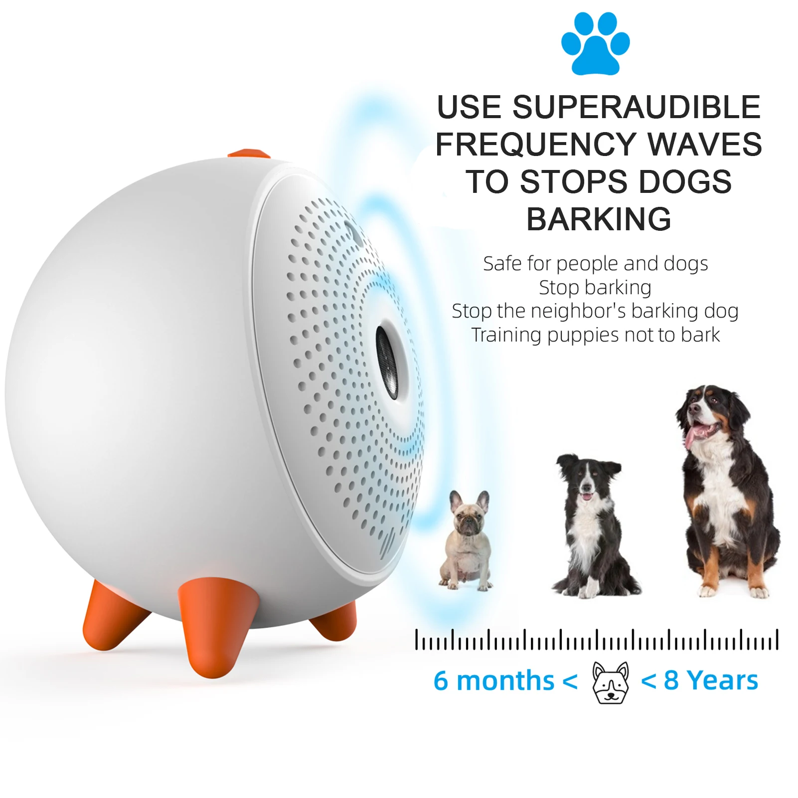 Anti Barking Device Dog Bark Control Behavior Training Tool 10m Control Range LED Indicate Indoor and Outdoor Deterrent System dog bark deterrent dog repeller