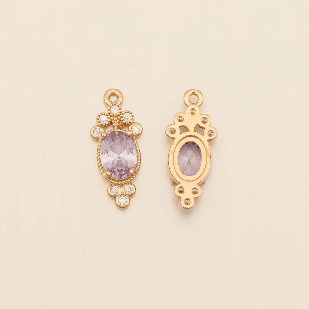 Cordial Design 9*20MM 50Pcs CZ Charms/Hand Made/Flower Shape/DIY Jewelry Making/Jewelry Findings & Components/Rhinestone Pendant 13 Cordial Design 9*20MM 50Pcs CZ Charms/Hand Made/Flower Shape/DIY Jewelry Making/Jewelry Findings & Components/Rhinestone Pendant - cordial