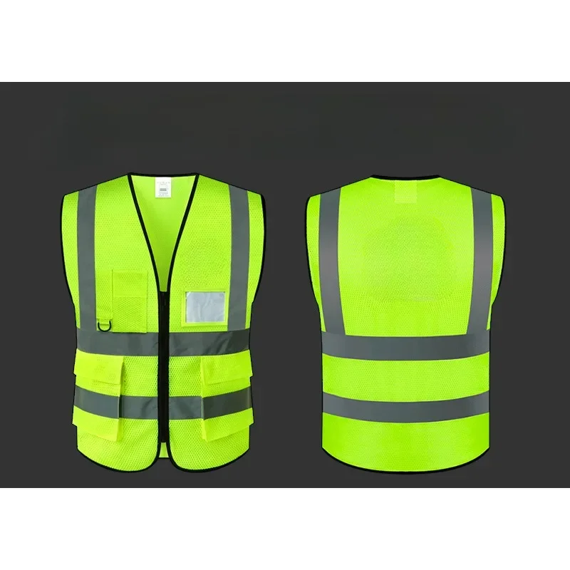 Reflective Strip Vest Car Emergency Fluorescent High Visibility Safety Vest Motorcycle Jackets Reflective Clothing Hi-Vis 1 Pcs