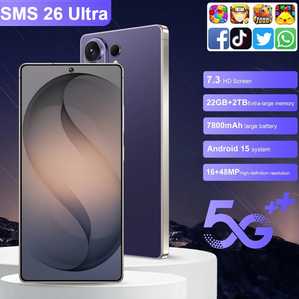 2026 SALE Silicone Protective Covers Are Used for SMS 26 Ultra 5G Cellphones Accessories 7.3inch Android Smartphone Case 1