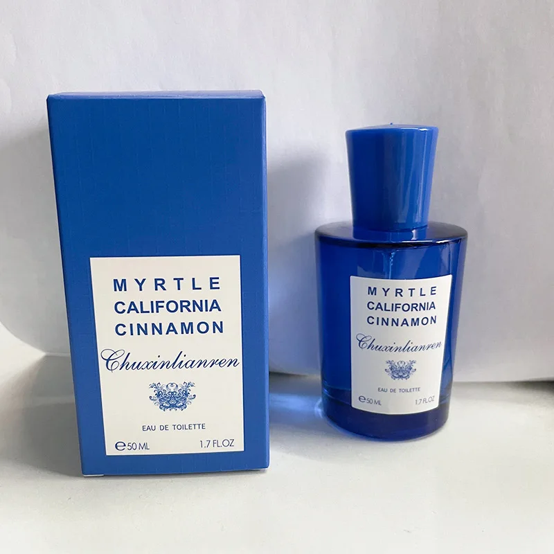 Mediterranean Perfume Blue High-end Long-lasting Fragrance Fresh Woody Fruity Fragrance First Lover Charm Date Body Spray 50ml