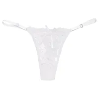 Dames dentelle Sexy culottes brodé pansement sous-vêtements femmes Transparent respirant tongs nœud papillon Sexy Lingerie трусы ж dikbiaе 3