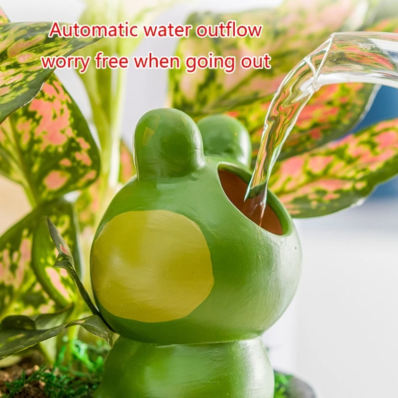 

4pcs Self Watering Spikes Planter Drip Irrigation Frog Watering Spikes for Indoor Plant Automatic Dripper Reservoir Drop Ship