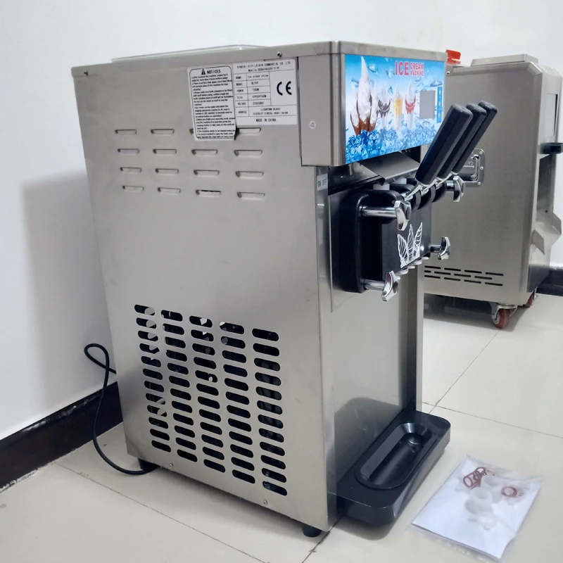 Best Seller Ice Cream Machine 1200W Soft Ice Cream Making Machine 3 Flavors Vending Machine 6
