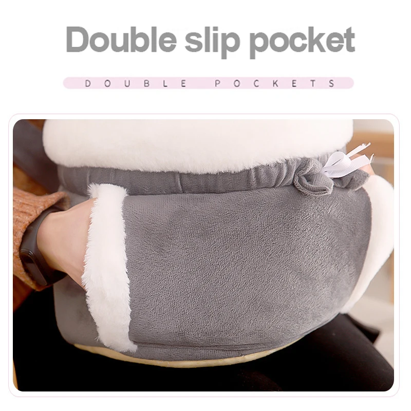 Winter Warm Cute Pet Plush Carrier Bag Small Cat Dogs Backpack for Outdoor Travel Pet Hanging Chest Bags 6kg Load-Bearing