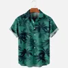 Men's Fashion Summer T-Shirts Hawaiian 3d Print Cozy Casual One Button Shirts Short Sleeve Beach Oversized Shirts 1