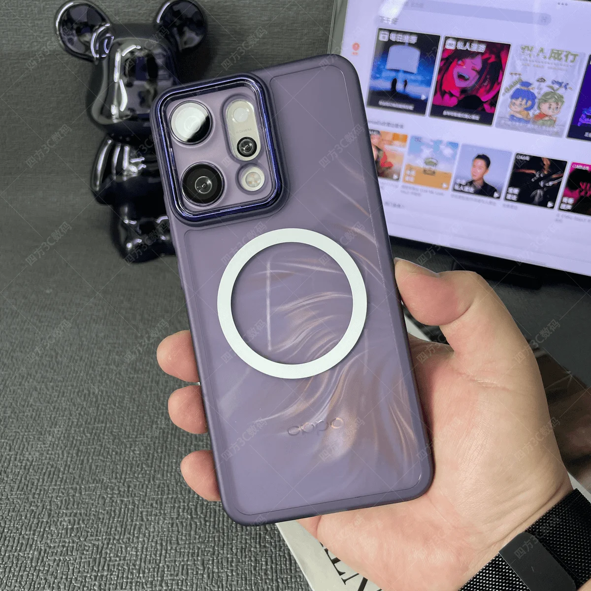 حافظة هاتف من البولي يوريثان الناعم الشفاف لهاتف O...