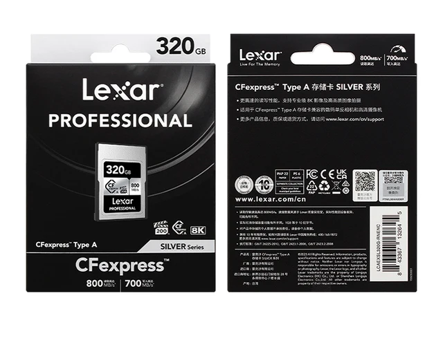Lexar CFexpressカード TypeA 320GB Amazon.com: Lexar 320GB Professional CFexpress Type A SILVER