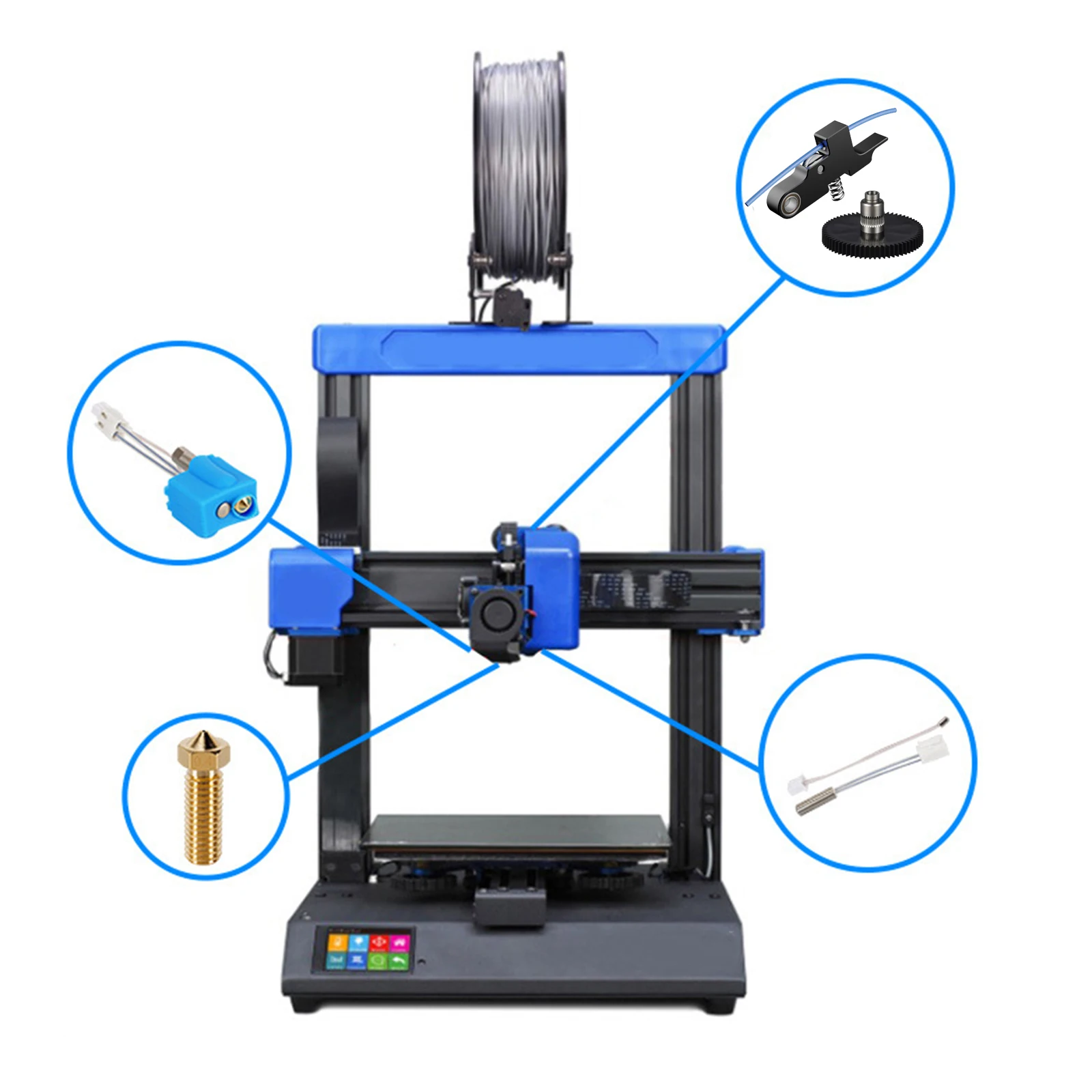 Hotend Upgrade Per Stampanti 3D Artillery | Compatibile Sidewinder X1 X2 Genius Pro | Tutto Metallo Con Ugello Acciaio - Foto 3