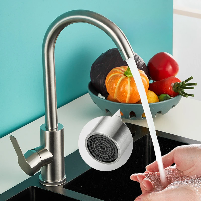 

Stainless Steel Kitchen Hot and Cold/single Cooling Faucet Suitable for Vegetable Washing Basin Rotatable and Easy To Install