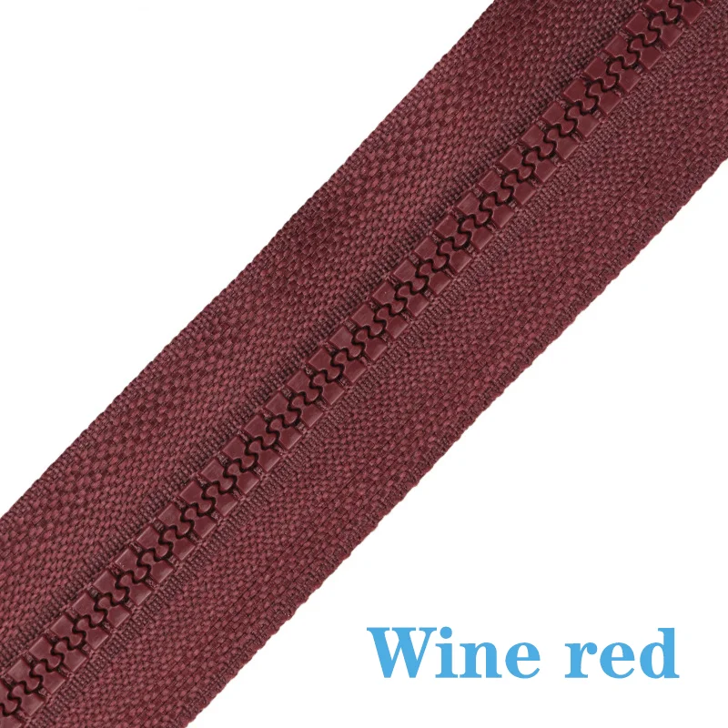 Versatile Resin Zipper – 24 Vibrant Colors, Multiple Lengths, Open Tail Design