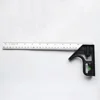 300MM 90 Degree Adjustable Combination Square Angle Ruler Metric Ruler Finder Protractor Level Multifunctional Gauge Measuring 5