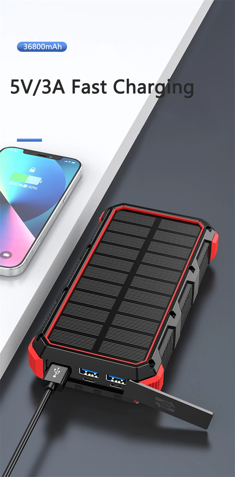 Solar Power Bank Features