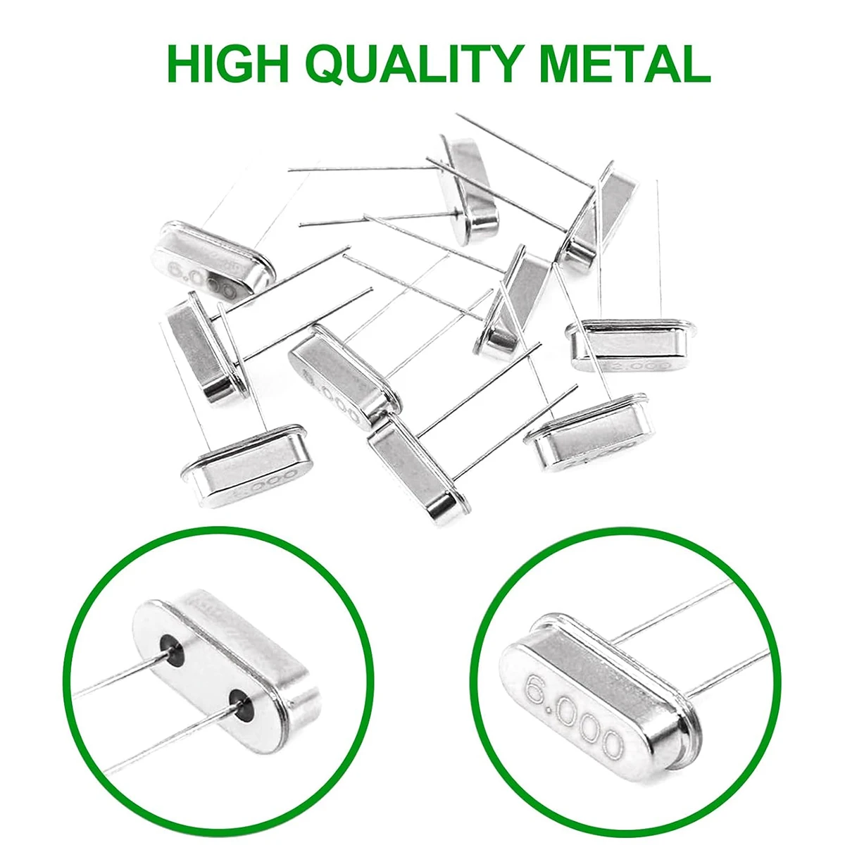 150개 석영 크리스탈 발진기 4MHz, 4.096MHz, 6MHz, 8MHz, 10MHz, 11.0592MHz, 12MHz, 13.56MHz, 16MHz, 20MHz, 22.1184MHz