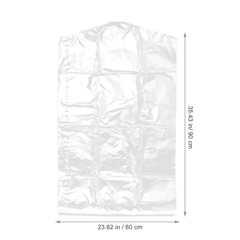 60x90cm Clothes Dust Cover Clear Plastic Garment Bags Disposable Dustproof Storage Bags for Home Shop Outdoor 4