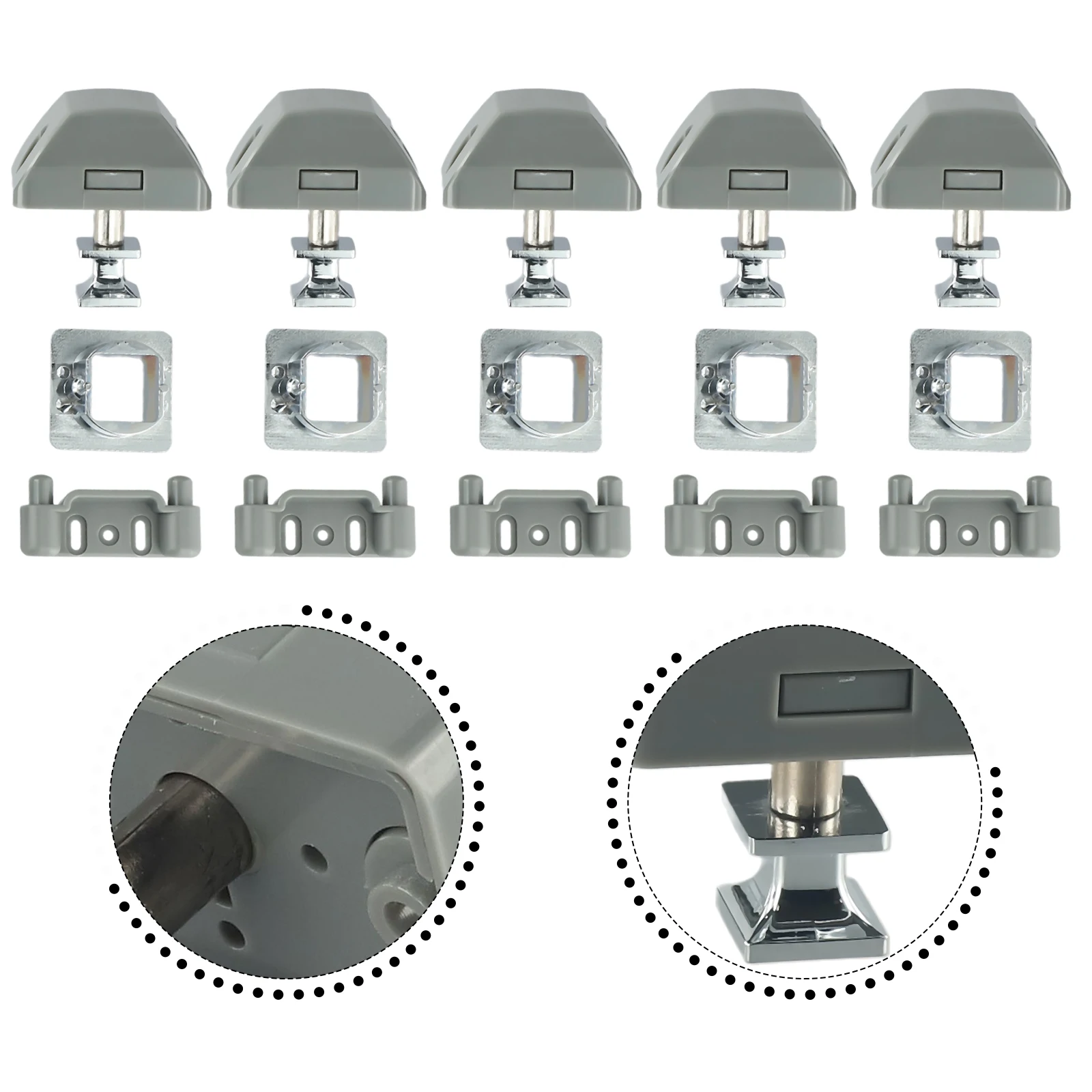 

Durable Button Catch Lock Button Catch Lock Practical To Use Cupboard Door Motorhome Cabinet For All Kinds Of Furniture