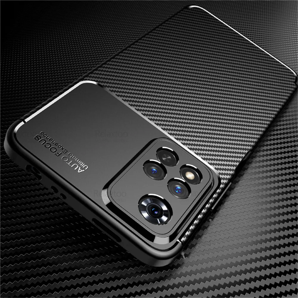 For Xiaomi Redmi Note 11 Pro 5G Case Carbon Fiber Matte Phone Cover