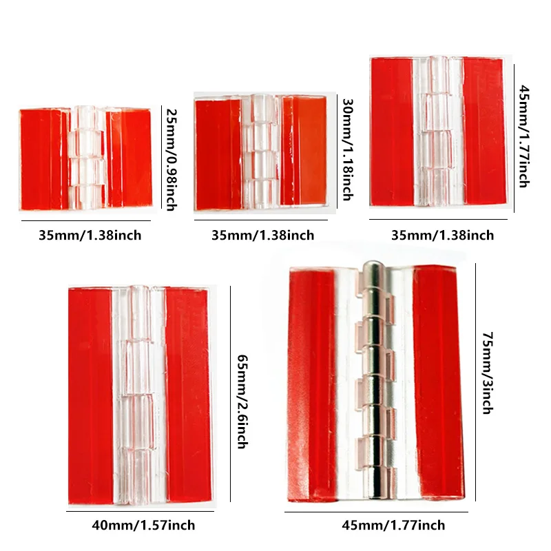 10Pcs/5pcs/set 25X33MM/30X34MM/45X38MM Transparent Plastic Folding Hinges Durable Clear Acrylic Hinge Tools furniture hinge,wooden box hinge,cabinet door hinges,cabinet hinges,bronze butterfly hinges