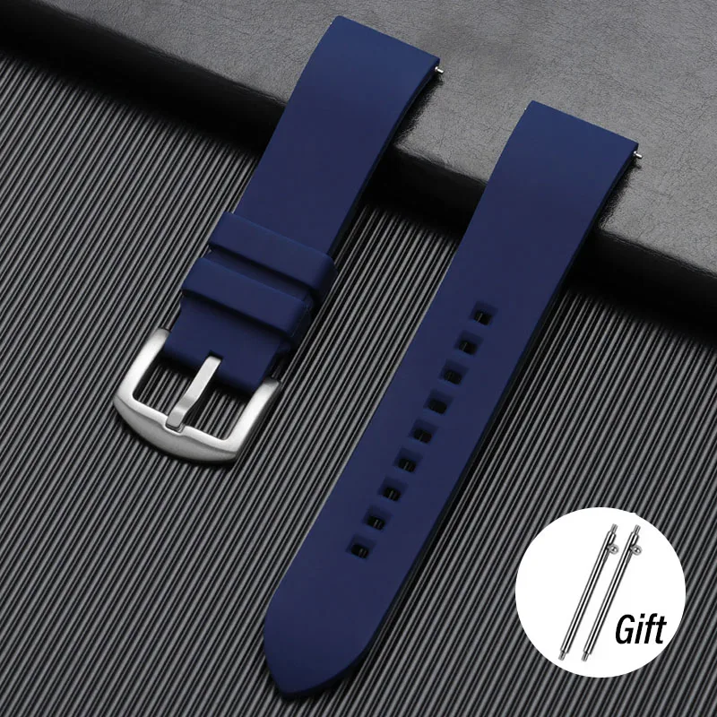 Durable Silicone Waterproof Watch Strap with Quick Release - Versatile Sizes