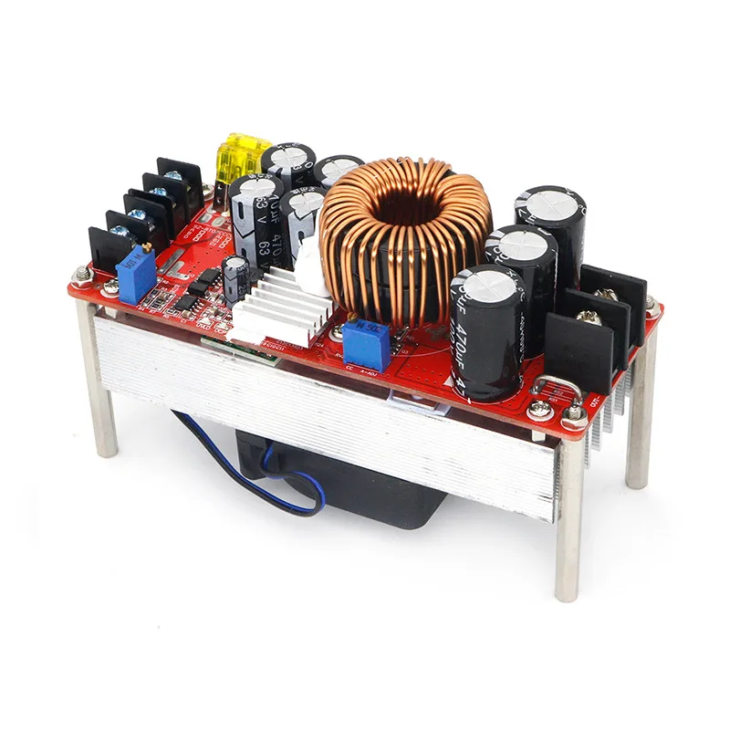 10V-60V Liter12V-80V 1200W 고전력 DC-DC 조정 가능한 부스트 전원 공급 장치 모듈 보드 30A 정전압 및 정전류