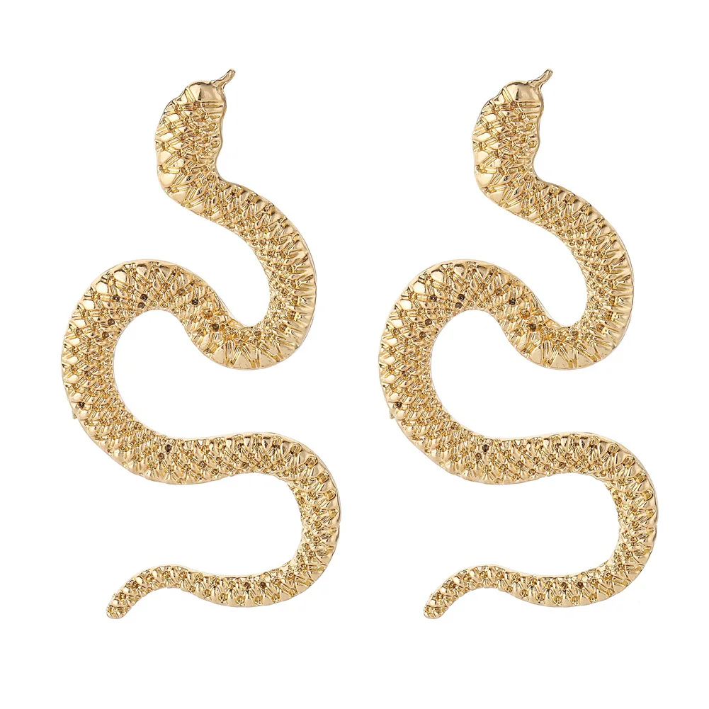 Snake Long Drop Earrings