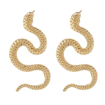 Snake Long Drop Earrings