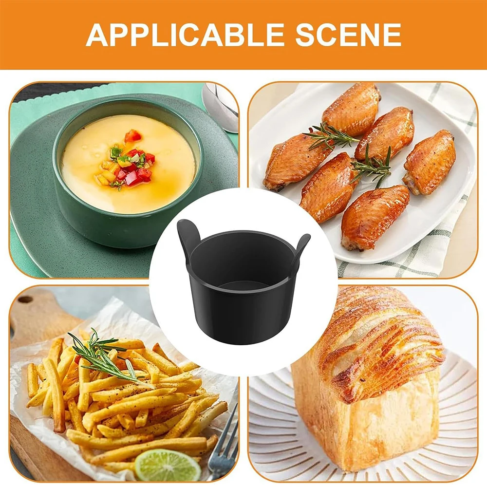 4Pcs Silicone Egg Poaching Cups Egg Poacher Molds Non-Stick Cake Muffins Cupcakes Moulds Tart Pie Desserts Baking Accessories