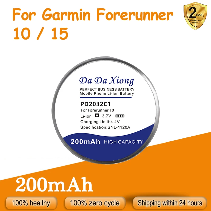 Nuova Batteria Di Ricambio Pd2032C1/Lir2032H Di Alta Qualità Per Garmin Forerunner 10 / Forerunner 15 + Kit Gratuito Di Strumenti