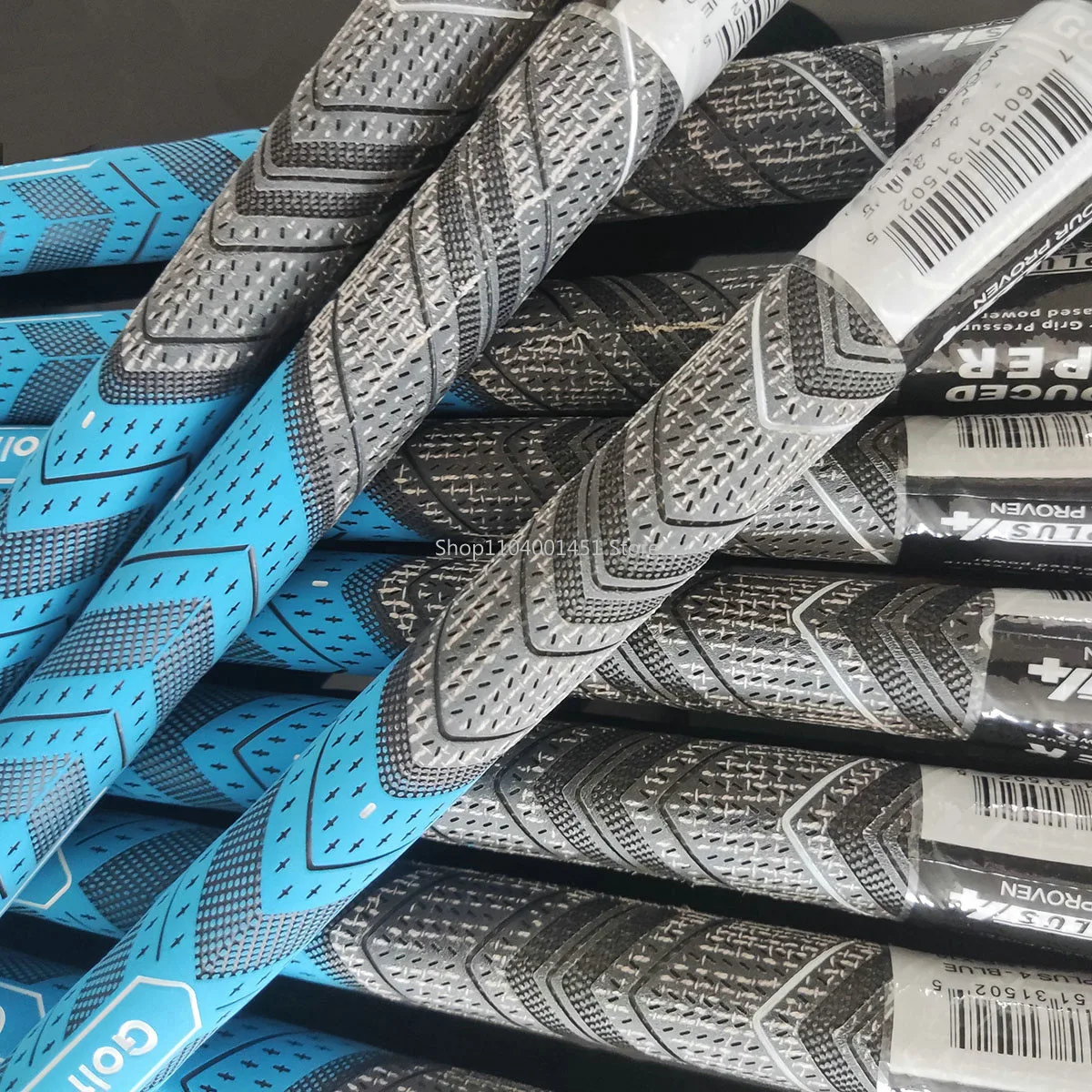 Blue 10pcs/13pcs PLUS Golf Grip Rubber Golf Grips Cotton Yarn Golf Club Grips Iron and Wood Standard/Midsize Grip Universal 4