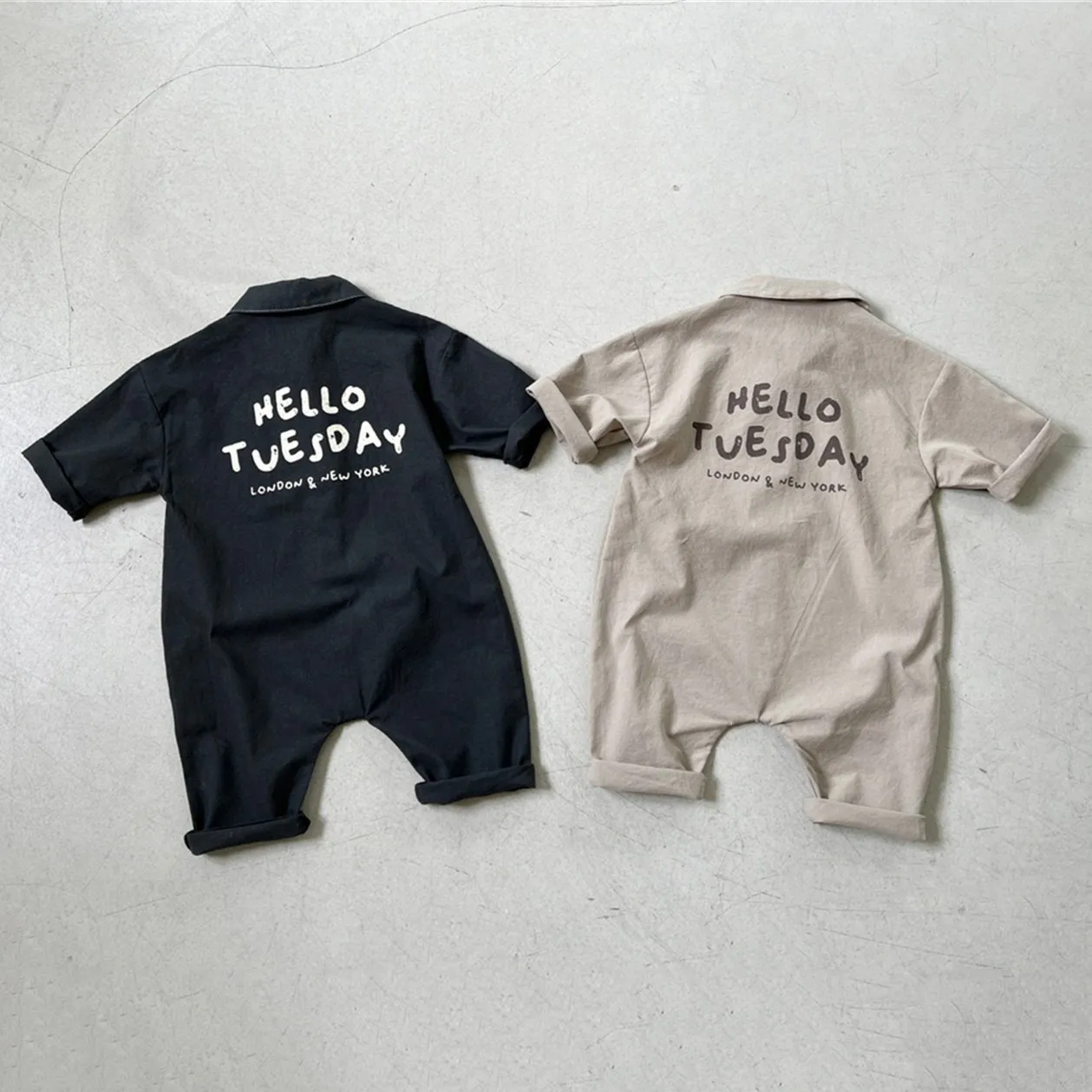 

Осенний Повседневный однотонный кардиган с длинными рукавами для новорожденных мальчиков и девочек, хлопковый комбинезон с буквенным принтом, Цельный Детский комбинезон