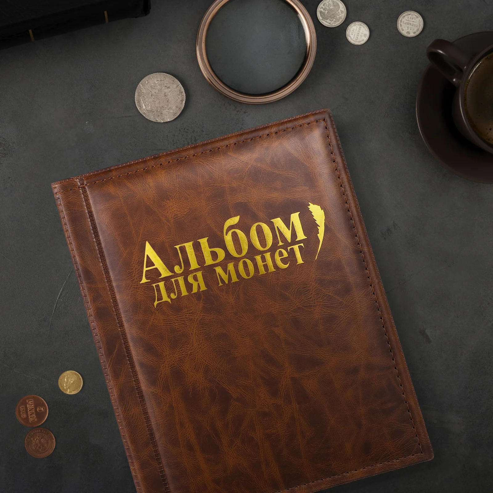 

Coin Collection Book 250 Coin Pockets Premium Coins Collecting Album Holder for Collectors