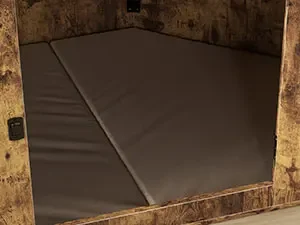 Corner Dog Crate with Cushion